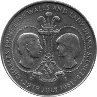 Tristan da Cunha 25 Pence 1981 - Hochzeit von Prinz...
