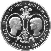Tristan da Cunha 25 Pence 1981 - Hochzeit von Prinz...