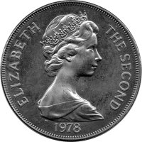 Saint Helena 1 Crown 1978 - 25. Jahrestag der Krönung von Königin Elisabeth II. - Ku-Ni