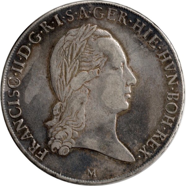 RDR Österreichische-Niederlande 1 Kronentaler 1792-1800 - Franz II. - Silber -ss-vz