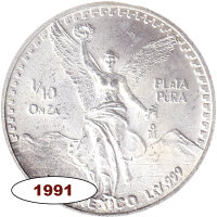 Mexiko Libertad 1991 1/10 oz Silber