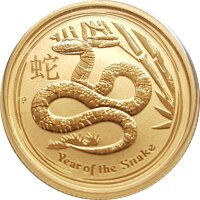 Australien Lunar II 2013 Jahr der Schlange 1/2 oz Gold
