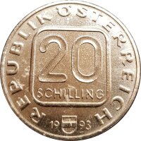 Österreich 20 Schilling 1993 Franz Grillparzer