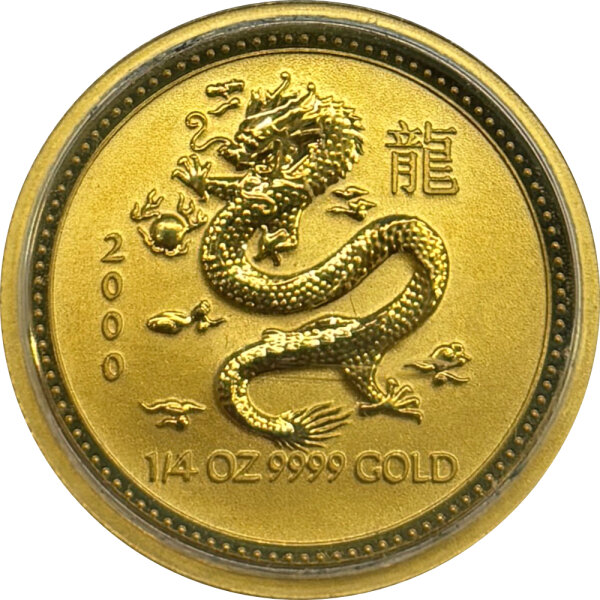 Australien Lunar I 2000 Jahr des Drachen 1/4 oz Gold