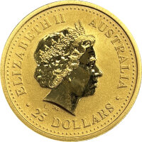 Australien Lunar I 2000 Jahr des Drachen 1/4 oz Gold