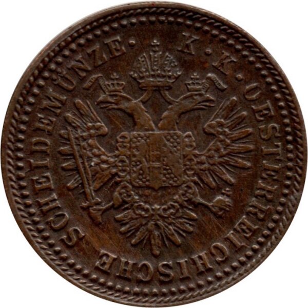 Österreich 1 Kreuzer 1851 - Franz Joseph I. - Umlaufmünze - Ku -ss-vz