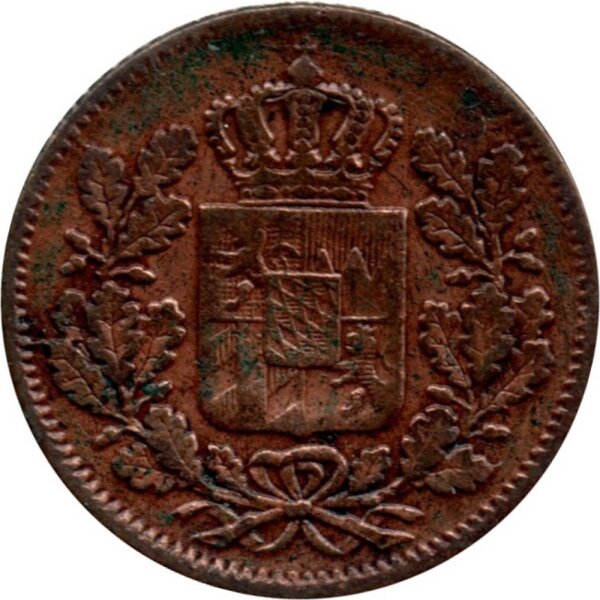 Bayern 1/2 Kreuzer div. Jahrgänge (KM#843) - König Maximilian II. Joseph 1848-1864, Erhaltung