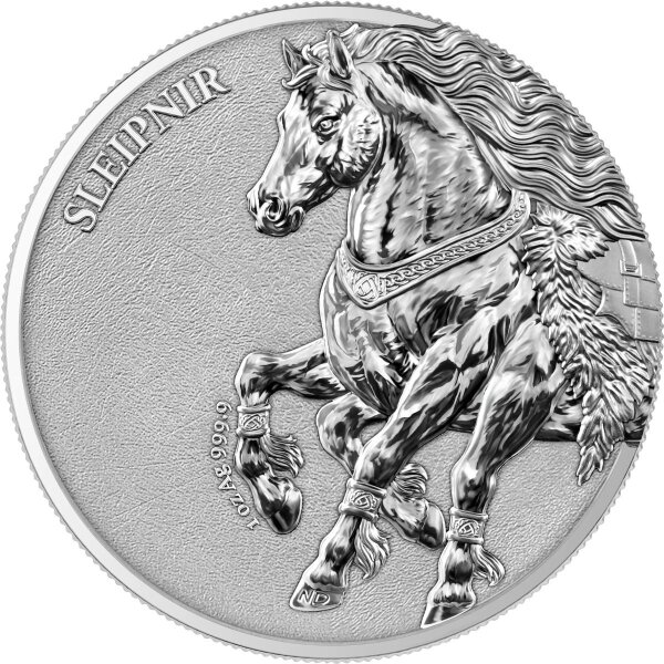 Round Germanische Bestien - Sleipnir 2026 1 oz Silber