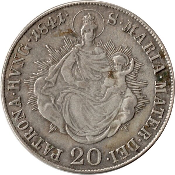 Ungarn 20 Kreuzer 1837-1848 - Ferdinand I., KM#422 -s-ss
