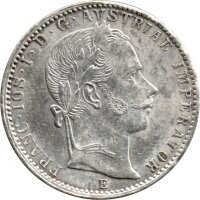 Österreich 1/4 Florin 1859-1865 - Franz Joseph I. - Umlaufmünze - Silber  -ss