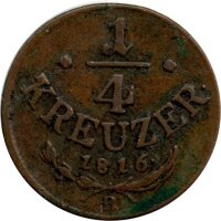 Österreich 1/4 Kreuzer 1816 - Franz I. -...