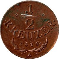 Österreich 1/2 Kreuzer 1816 - Franz I. -...