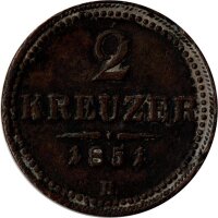 Österreich 2 Kreuzer 1851 - Franz Joseph I. -...