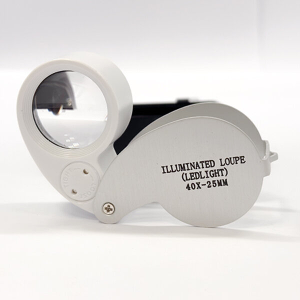 Lupe NUMMUS OPTICA PRO 10 fache Vergrößerung I Zwei LED-Leuchten