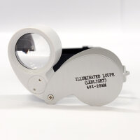 Lupe NUMMUS OPTICA PRO 10 fache Vergrößerung I Zwei LED-Leuchten