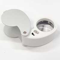 Lupe NUMMUS OPTICA PRO 10 fache Vergrößerung I Zwei LED-Leuchten