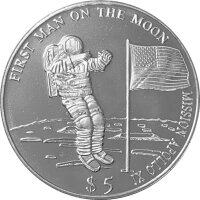 Liberia 5 Dollars 2000 - 30 Jahre Mondlandung von Apollo...