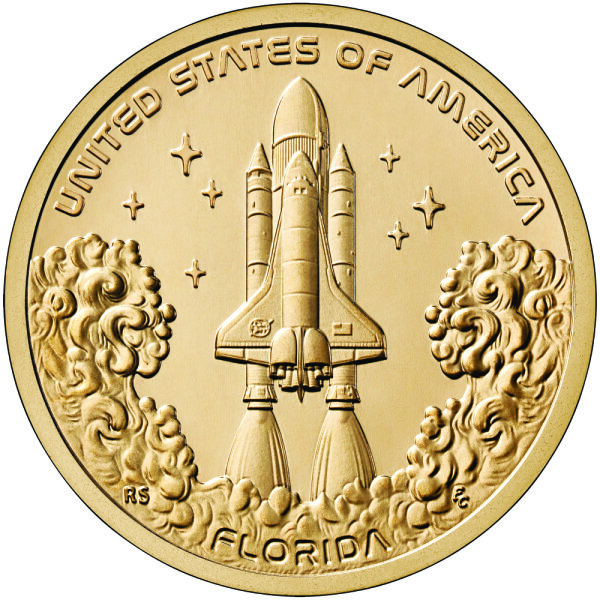 USA 1 Dollar 2025 Florida Raumfahrt - Kupfer-Nickel