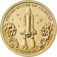 USA 1 Dollar 2025 Florida Raumfahrt - Kupfer-Nickel