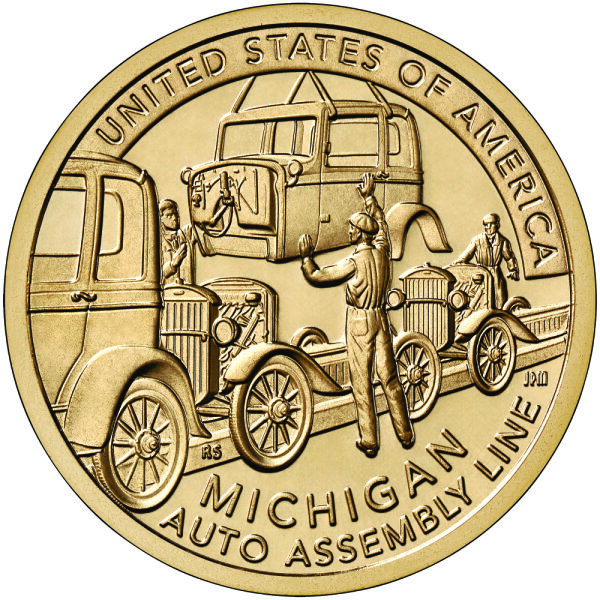 USA 1 Dollar 2025 Michigan Automobil - Kupfer-Nickel