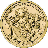 USA 1 Dollar 2025 Texas Space Center- Kupfer-Nickel