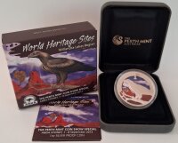 Australien 1 Dollar 2013 - Welterbestätten "Willandra Lakes Region" - 1 oz Silber PP teilcoloriert