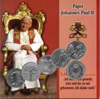 Malteserorden Set 5 x 1 Lira 2005 - Papst Johannes Paul...
