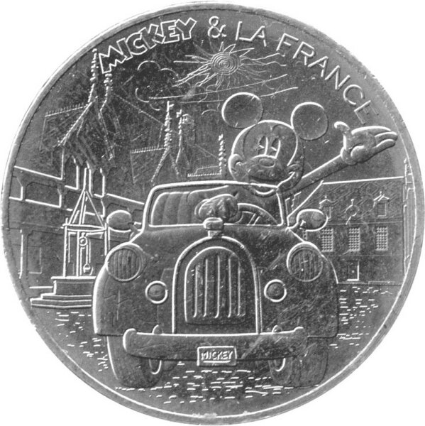 Frankreich 10 Euro 2018 - Micky und Frankreich "Burgund" - Silber