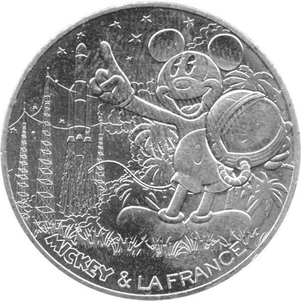 Frankreich 10 Euro 2018 - Micky und Frankreich "Französisch-Guayana" - Silber