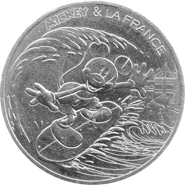 Frankreich 10 Euro 2018 - Micky und Frankreich "Biarritz" - Silber