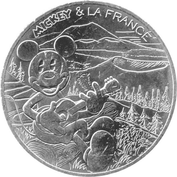 Frankreich 10 Euro 2018 - Micky und Frankreich "Auvergne" - Silber