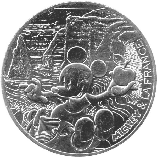 Frankreich 10 Euro 2018 - Micky und Frankreich "Etretat-Normandie" - Silber