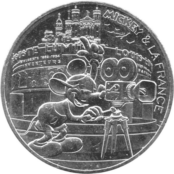 Frankreich 10 Euro 2018 - Micky und Frankreich "Lyon" - Silber