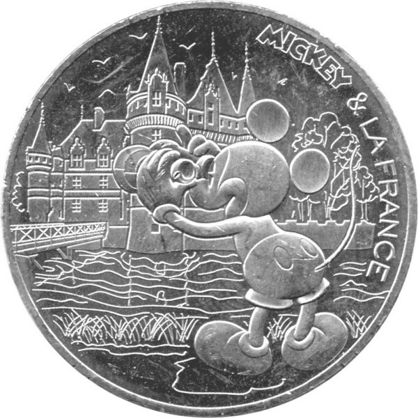 Frankreich 10 Euro 2018 - Micky und Frankreich "Loire" - Silber