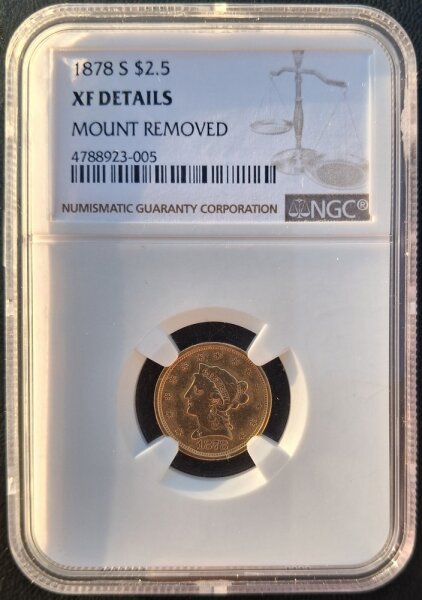 USA 2,5 Dollar 1878 -S- Liberty Head - Gold