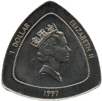 Bermuda 1 Dollar 1997 - Wrack der "Sea Venture" - KuNi