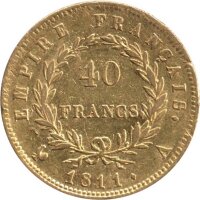 Frankreich 40 Francs 1811 "A" - Napoleon I. - Gold