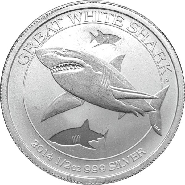 Australien Shark Series Weißer Hai 2014 1/2 oz Silber
