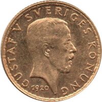 Schweden 5 Kronen 1920 - König Gustaf V. - Gold