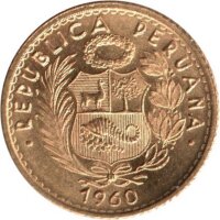 Peru 10 Soles 1956-1969 - Freiheitsfigur - Gold