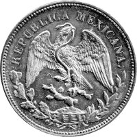 Mexiko 1 Peso 1898-1909 - Umlaufmünze "Freiheitskappe" - Silber -ss