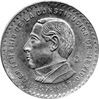 Mexiko 5 Peso 1957 - 100. Jahrestag der Verfassung - Silber