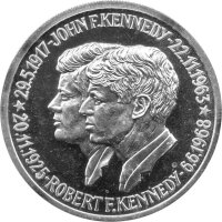 USA Medaille 1968 - John F. und Robert F. Kennedy - Silber