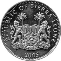 Sierra Leone 1 Dollar 2005 - Papst Benedikt XVI. - KuNi