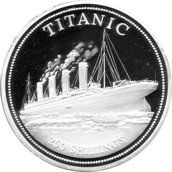 Somalia 250 Shillings 1999 - Titanic - Silber PP