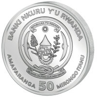 Ruanda Lunar 2027 Jahr der Ziege 1 oz Silber