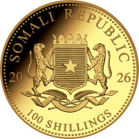 Somalia Leopard 2026 1/10 oz Gold