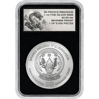 Ruanda Chinese Dragons 2026 Blue Dragon 1 oz Silber