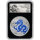 Ruanda Chinese Dragons 2026 Blue Dragon 1 oz Silber - Coloriert Porzellan
