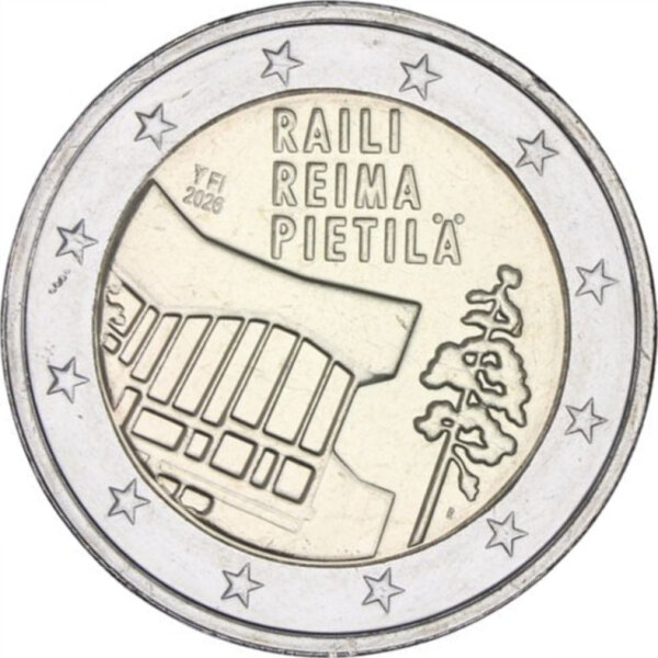 Finnland 2 Euro 2026 "Raili und Reima Pietilä"